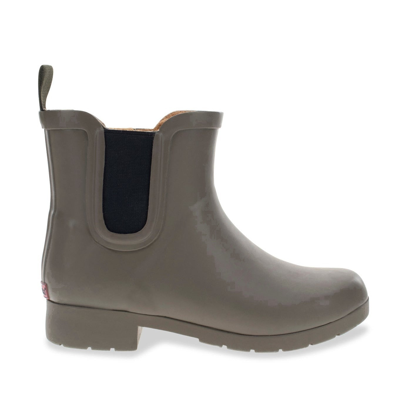 Delridge Faux Fur Chelsea Rain Boot - Olive