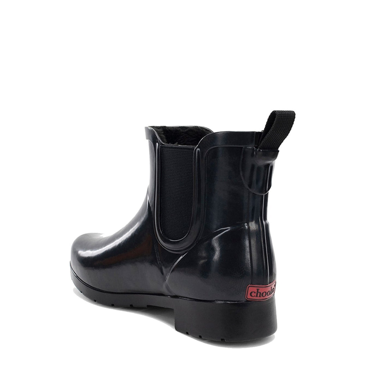 Delridge Faux Fur Chelsea Rain Boot - Black