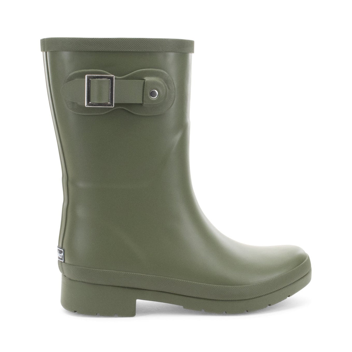 Delridge Faux Fur Mid Rain Boot - Green