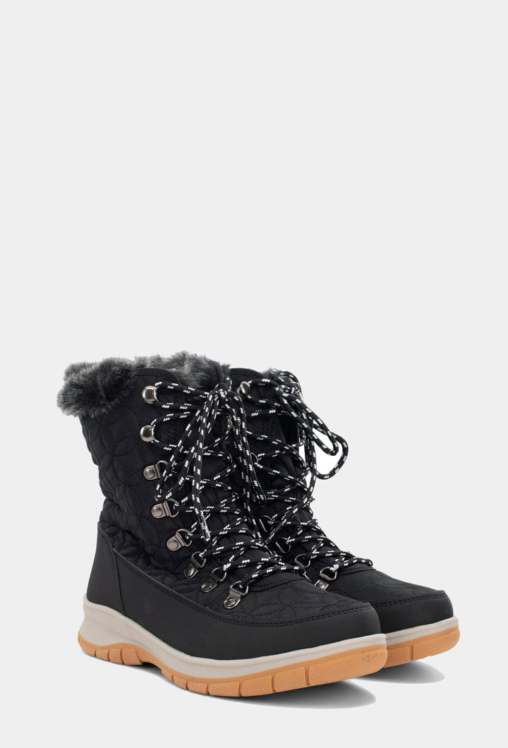 Belltown Mid Faux Fur Cold Weather Boot - Black