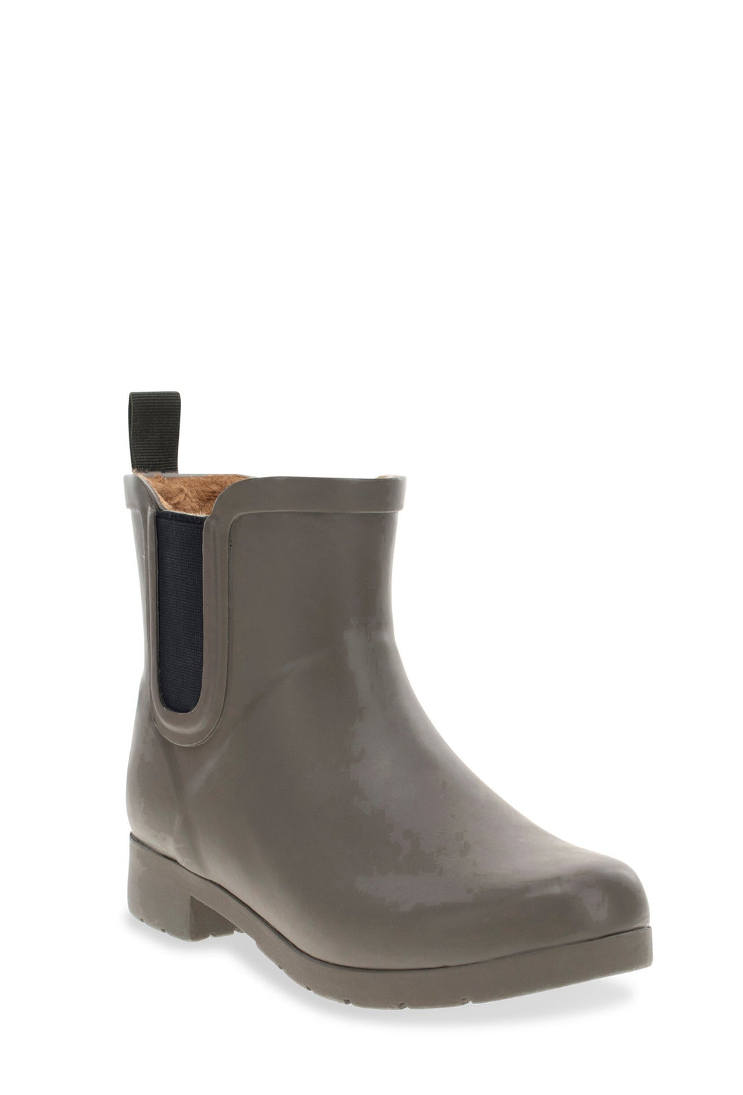 Delridge Faux Fur Chelsea Rain Boot - Olive