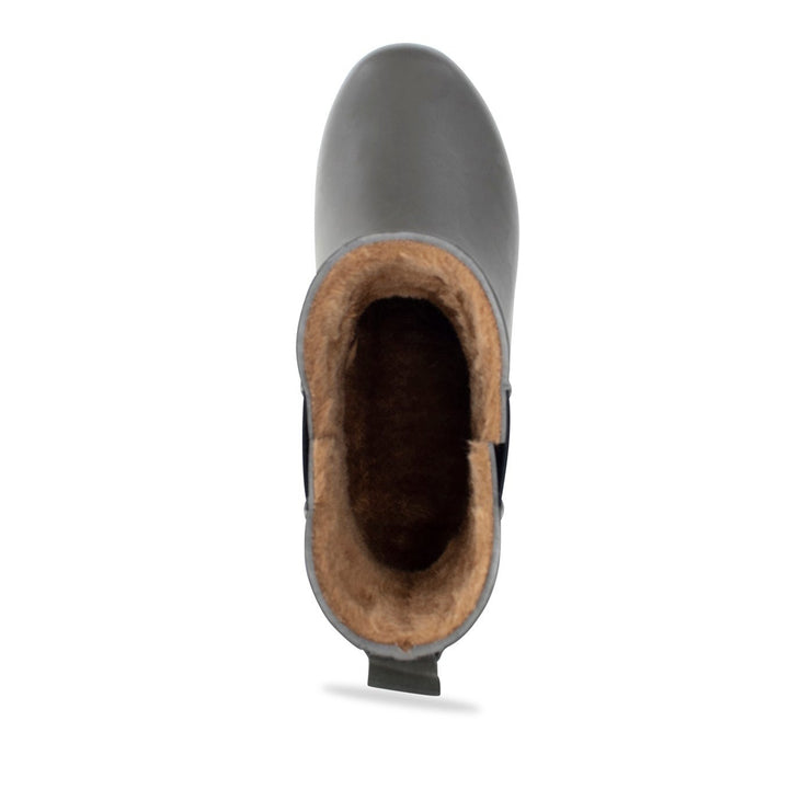 Delridge Faux Fur Chelsea Rain Boot - Olive