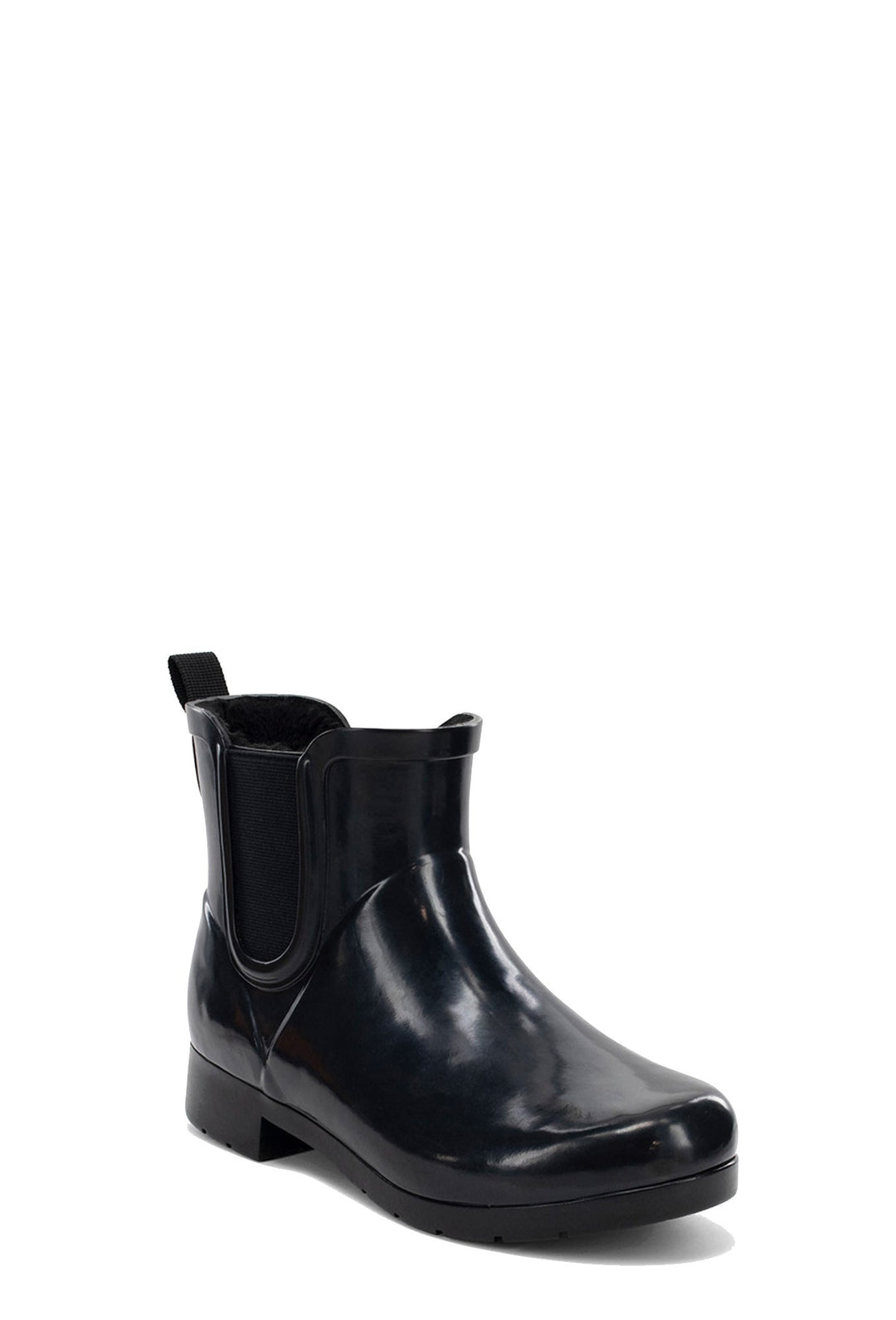 Delridge Faux Fur Chelsea Rain Boot - Black
