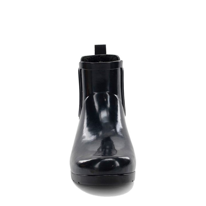 Delridge Faux Fur Chelsea Rain Boot - Black