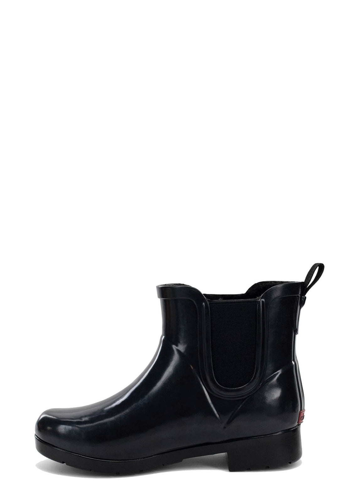 Delridge Faux Fur Chelsea Rain Boot - Black