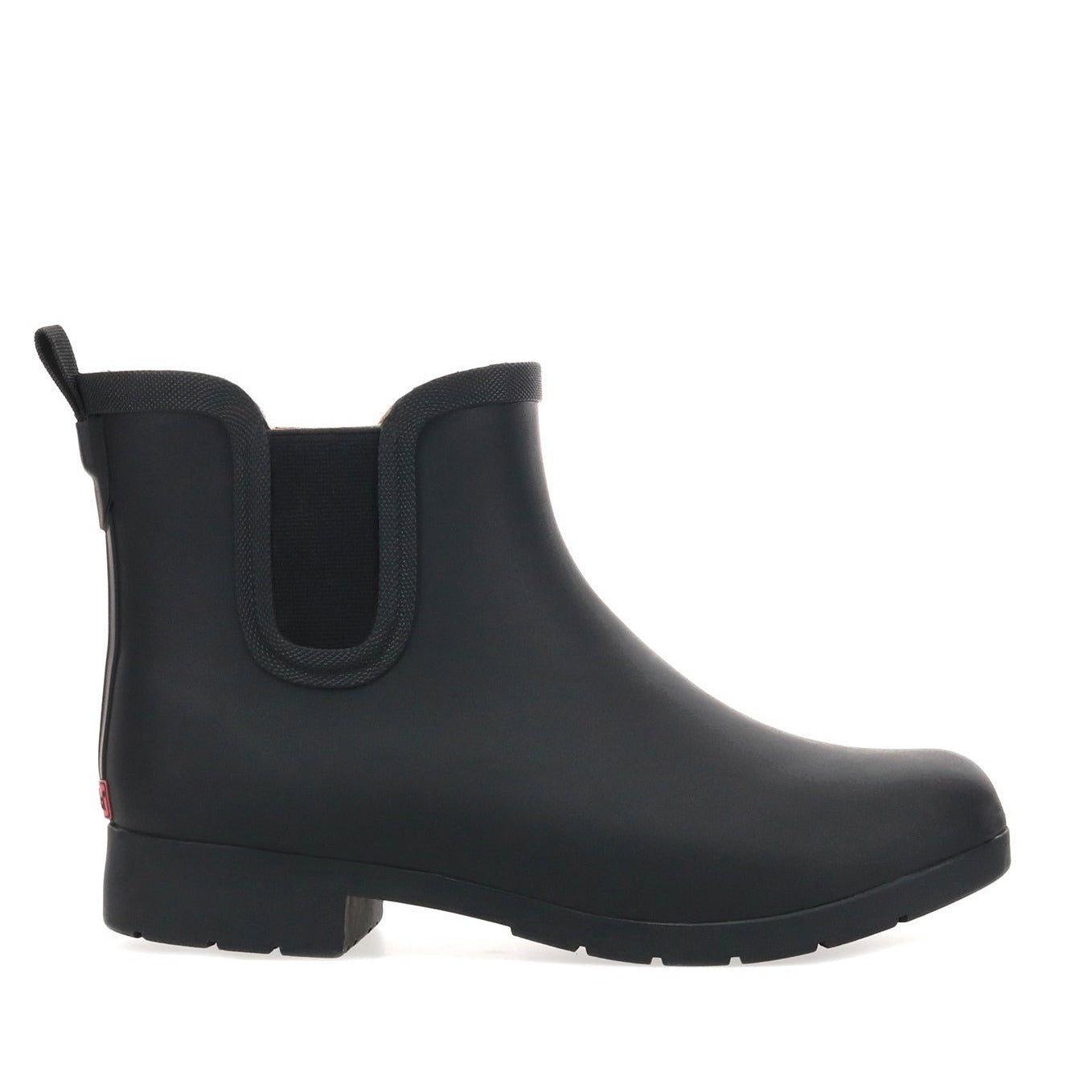 Delridge Faux Fur Chelsea Rain Boot - Black
