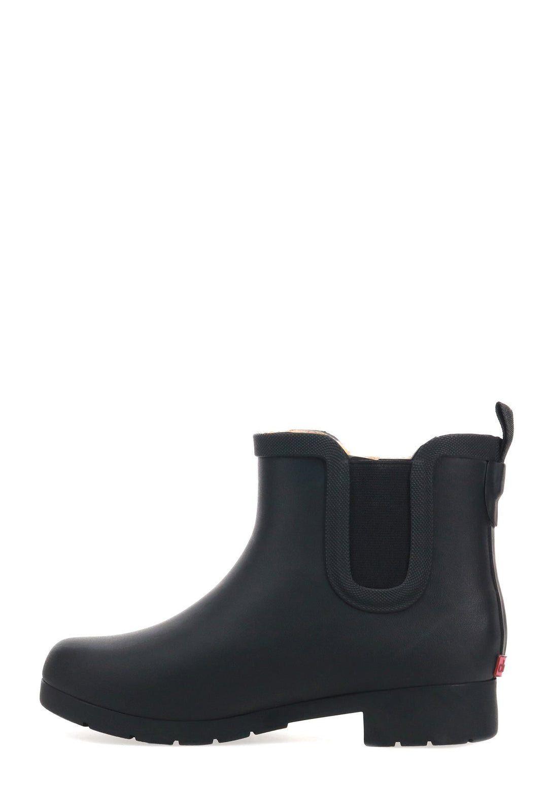 Delridge Faux Fur Chelsea Rain Boot - Black