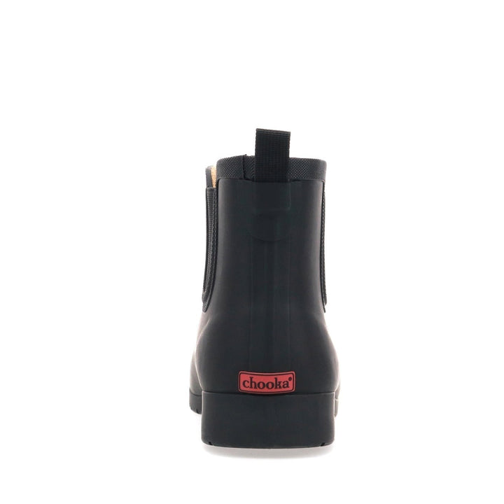 Delridge Faux Fur Chelsea Rain Boot - Black
