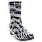 Gloss Drybrush Mid Rain Boot - Black