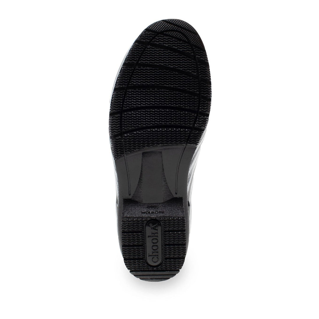 Gloss Drybrush Mid Rain Boot - Black