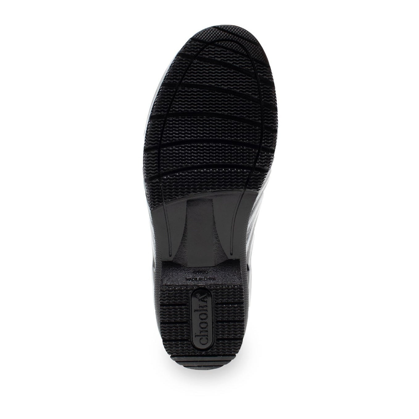 Gloss Drybrush Mid Rain Boot - Black