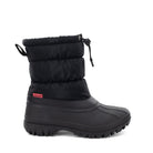 Nylon Puffer Mid Cold Weather Boot - Black