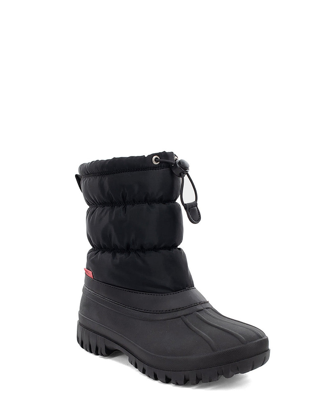 Nylon Puffer Mid Cold Weather Boot - Black