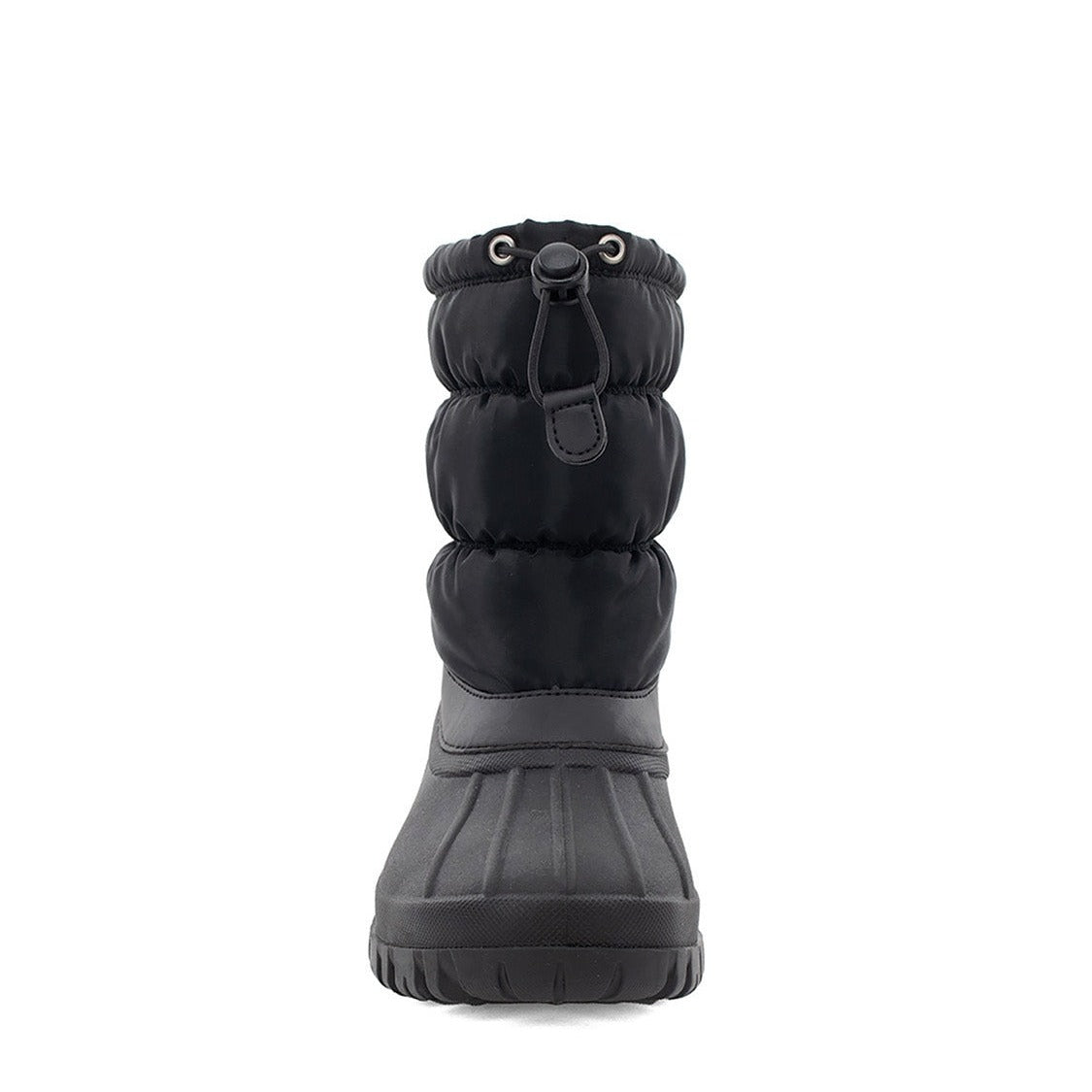 Nylon Puffer Mid Cold Weather Boot - Black