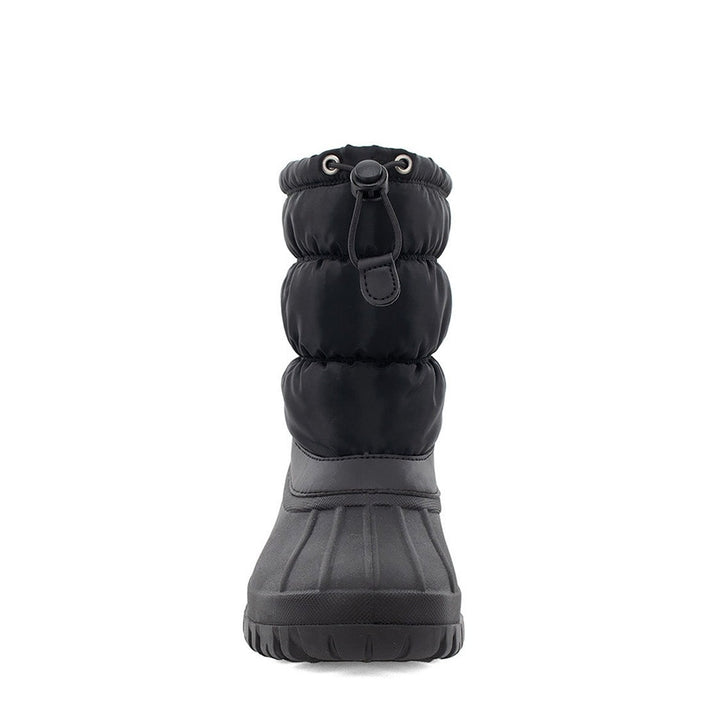 Nylon Puffer Mid Cold Weather Boot - Black