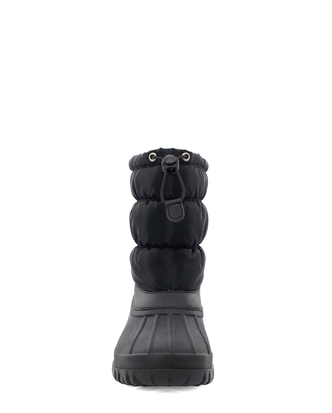 Nylon Puffer Mid Cold Weather Boot - Black