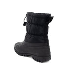Nylon Puffer Mid Cold Weather Boot - Black
