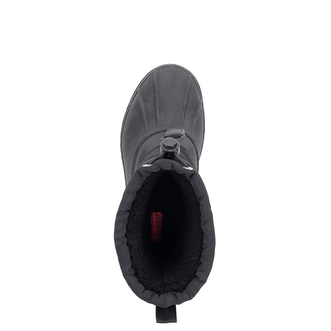 Nylon Puffer Mid Cold Weather Boot - Black