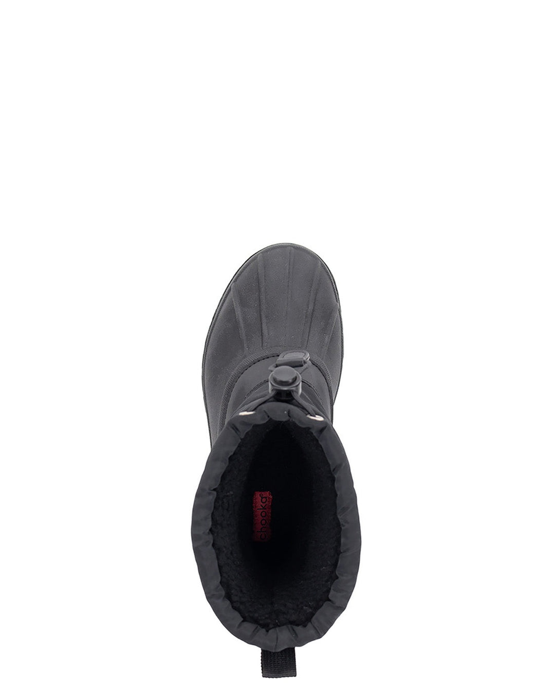 Nylon Puffer Mid Cold Weather Boot - Black