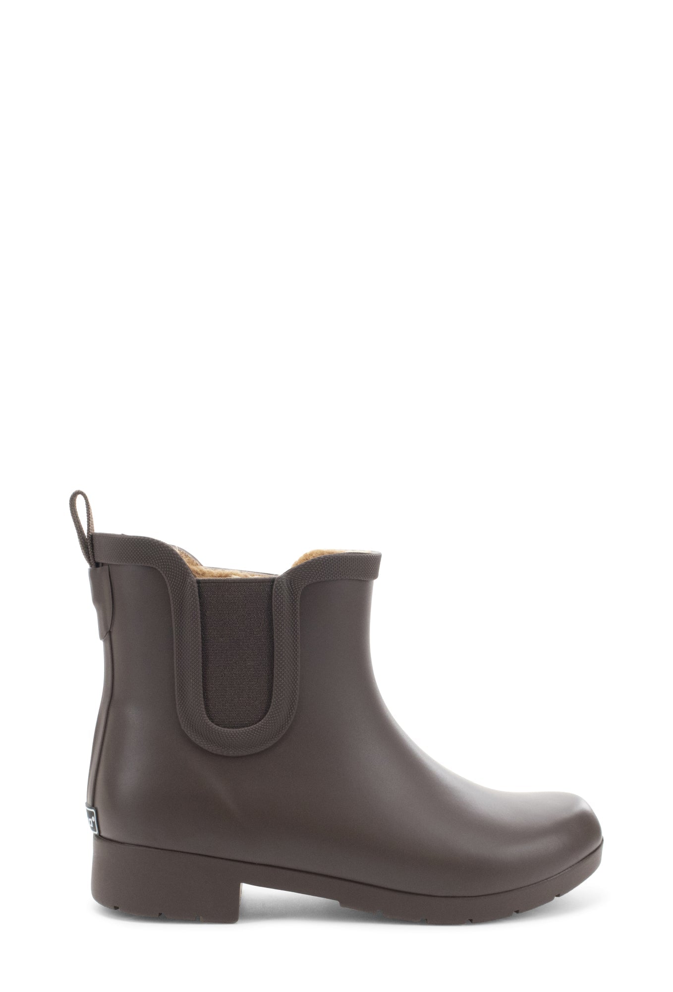 小物 chelsea Chooka Delridge Faux Fur Chelsea Rain Boot - Brown