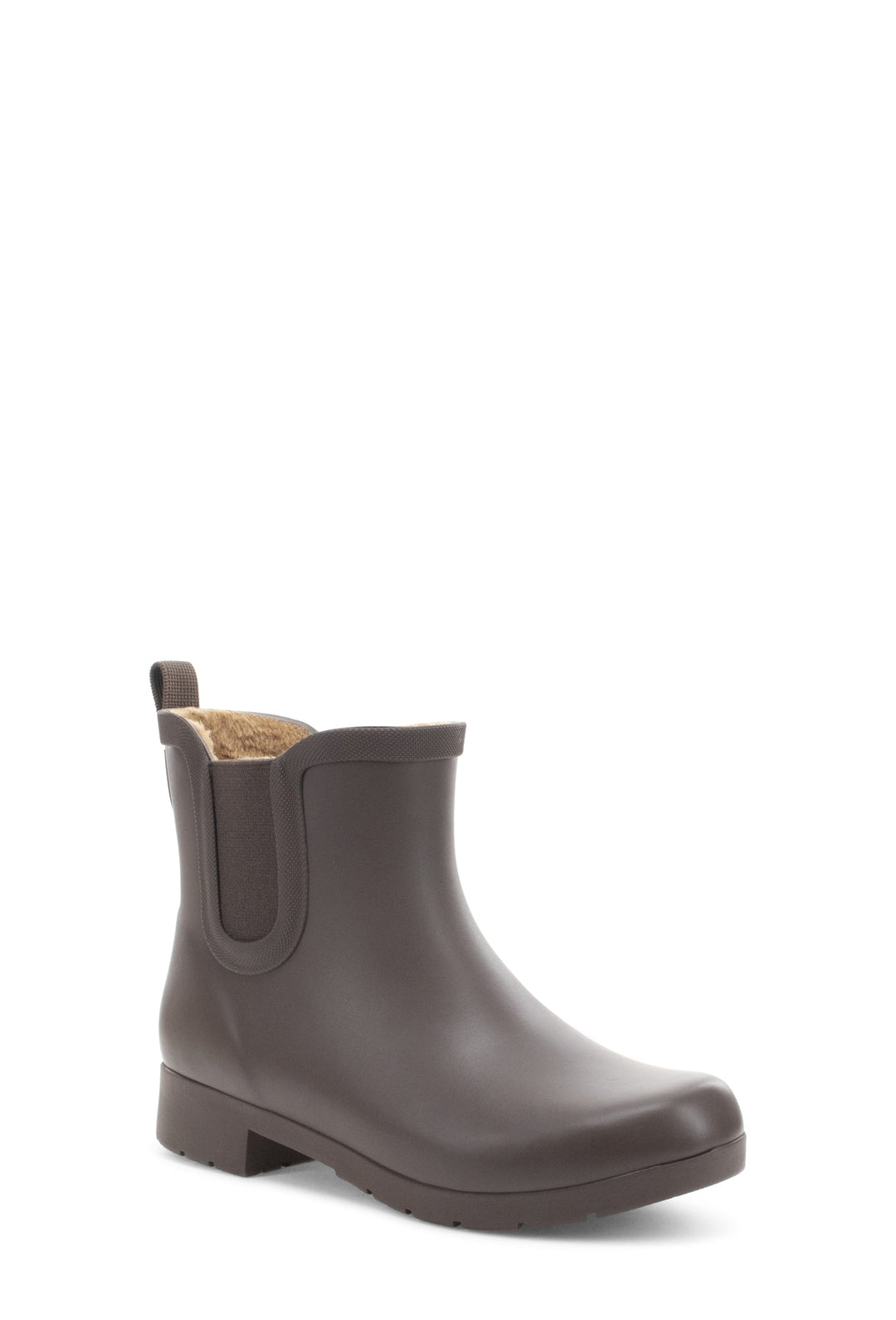 Delridge Faux Fur Chelsea Rain Boot - Brown