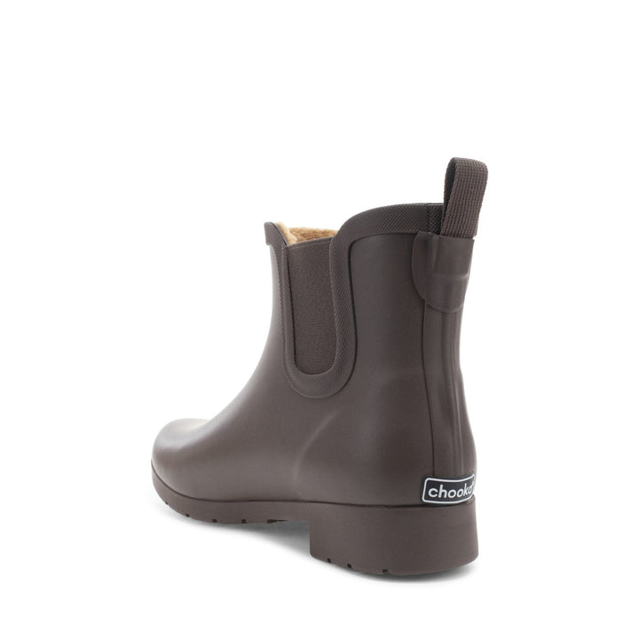 Delridge Faux Fur Chelsea Rain Boot - Brown
