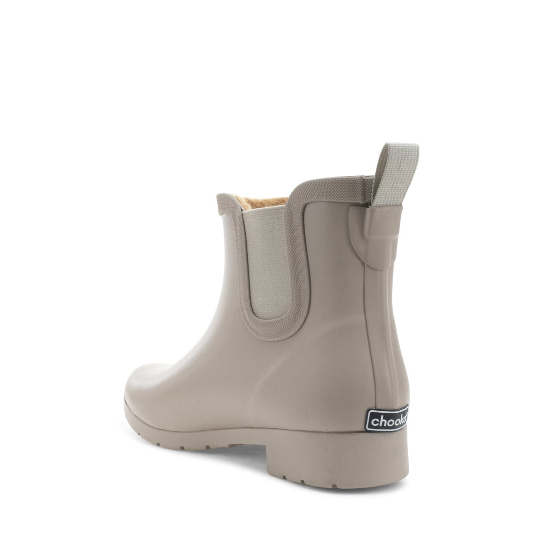 Delridge Faux Fur Chelsea Rain Boot - Taupe