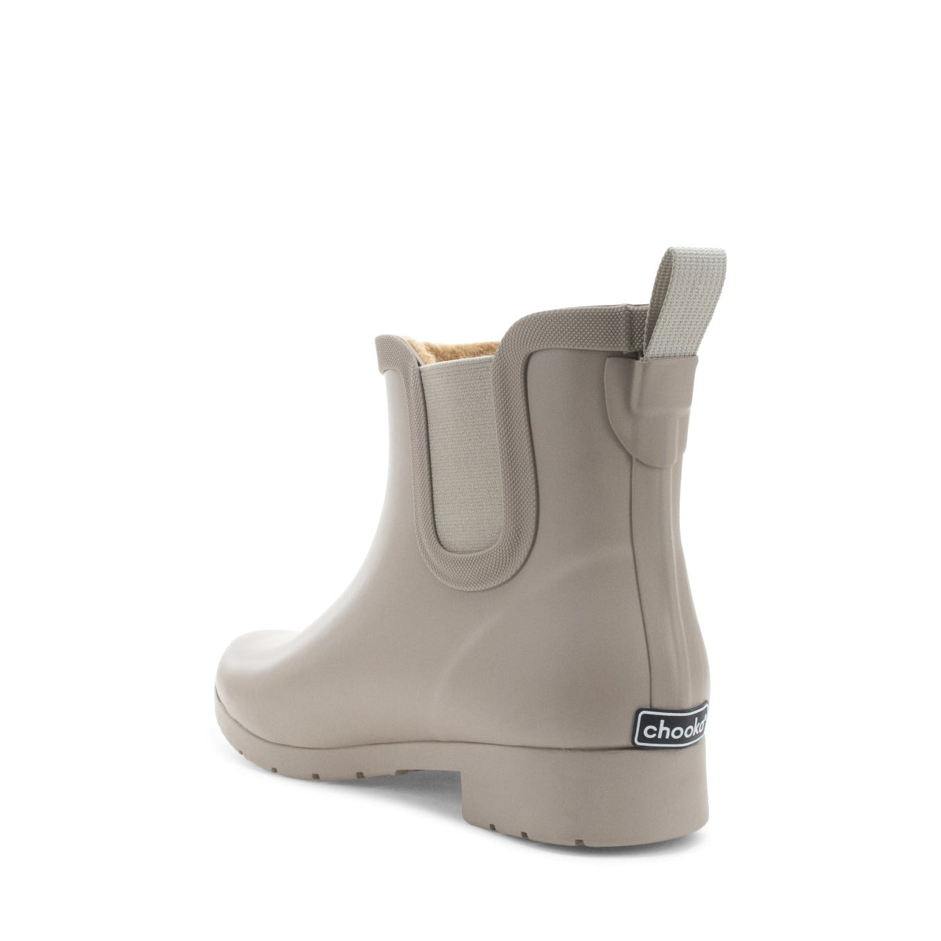 Delridge Faux Fur Chelsea Rain Boot - Taupe