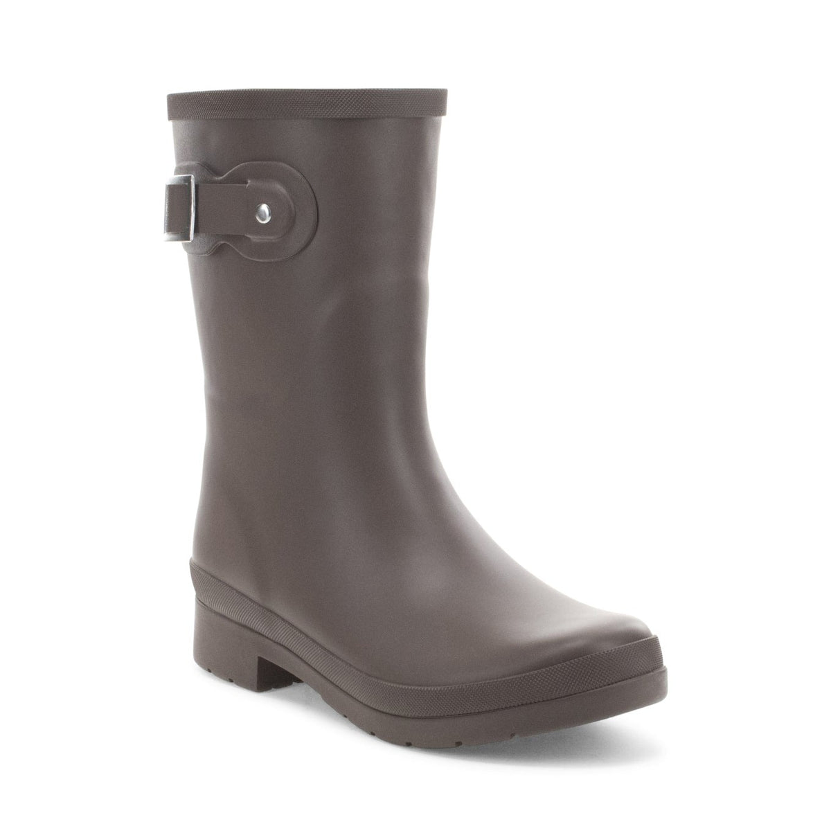 Delridge Faux Fur Mid Rain Boot - Brown