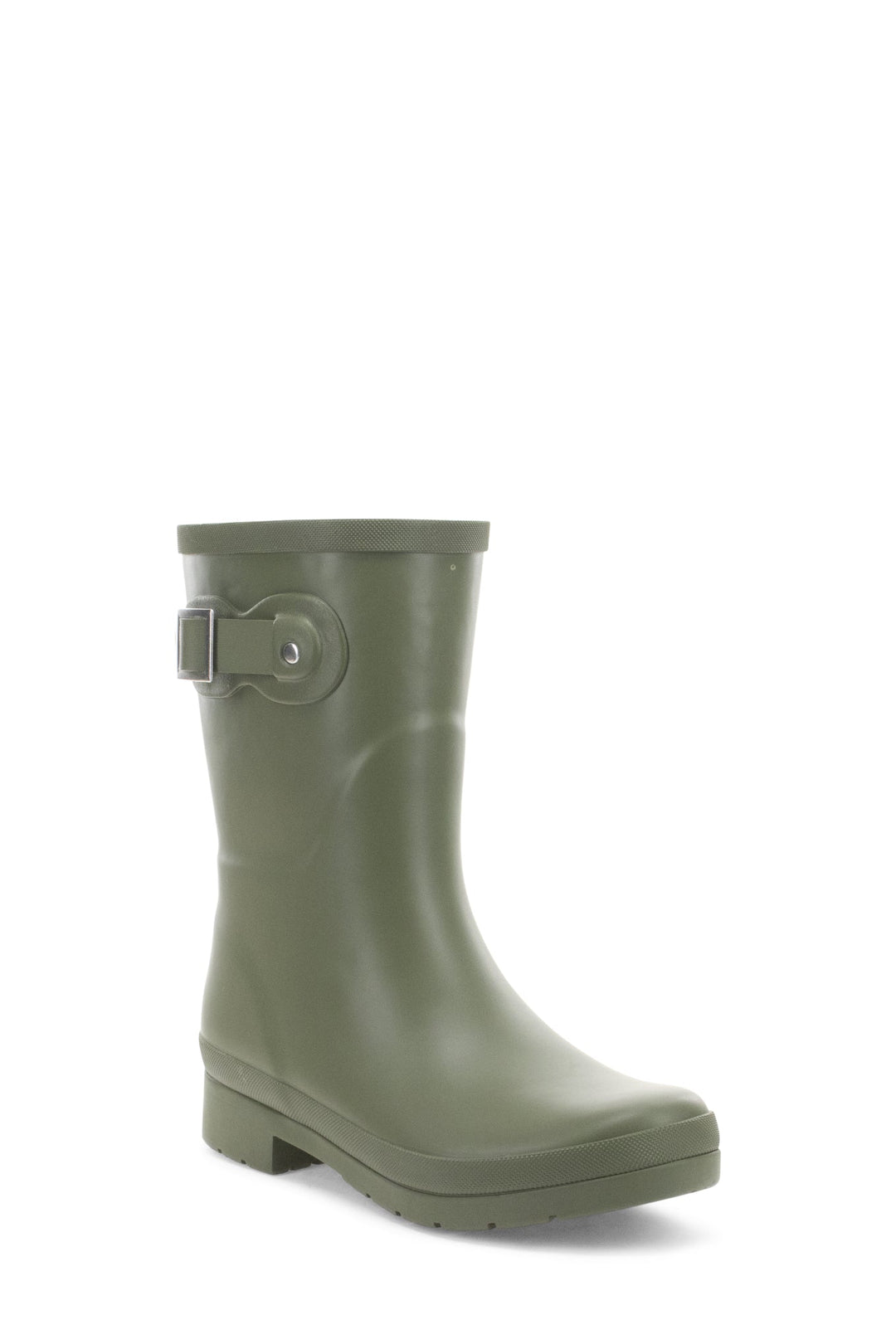 Delridge Faux Fur Mid Rain Boot - Green