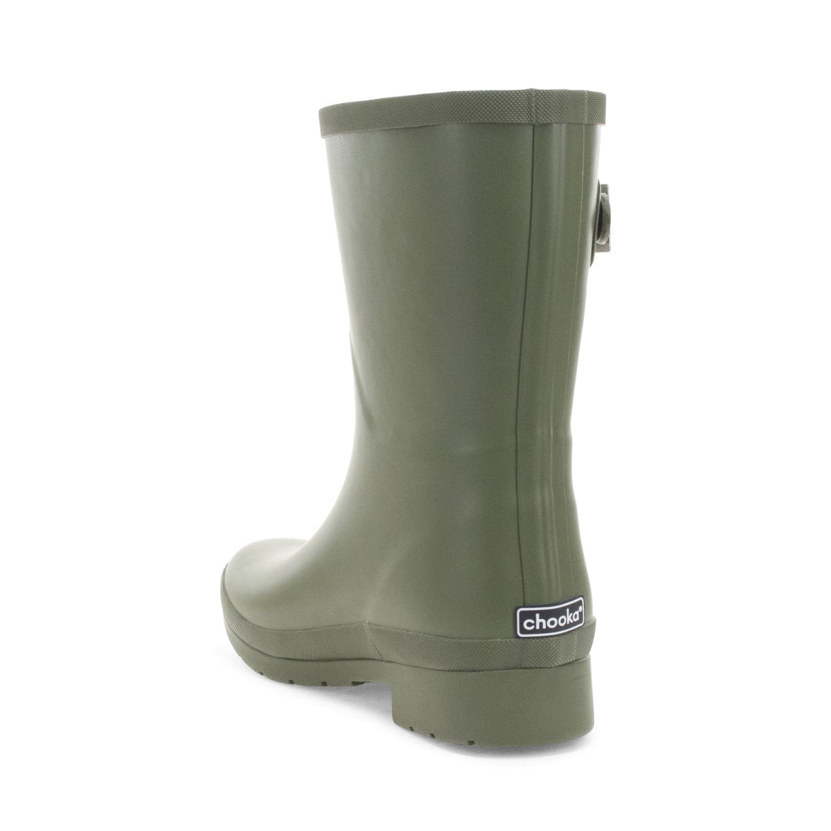 Delridge Faux Fur Mid Rain Boot - Green