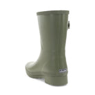 Delridge Faux Fur Mid Rain Boot - Green