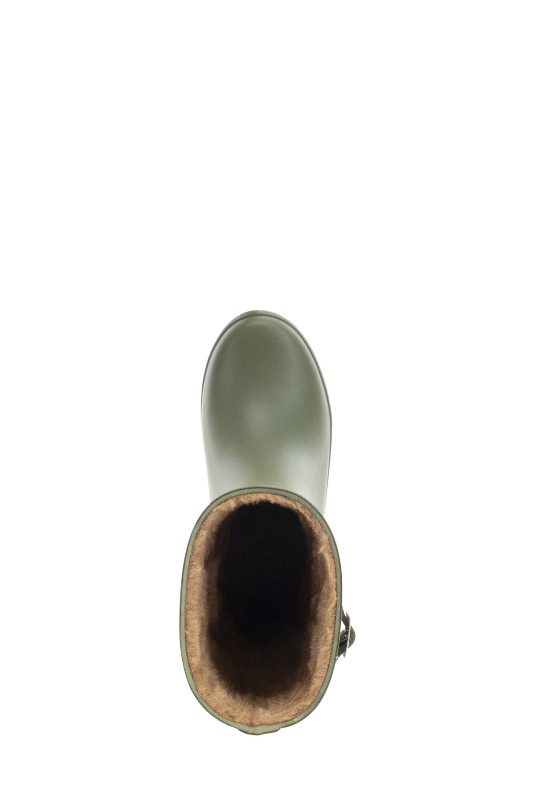 Delridge Faux Fur Mid Rain Boot - Green