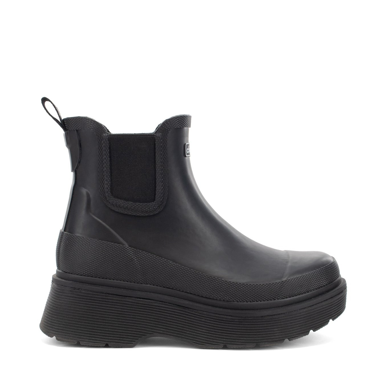 Upland Platform Chelsea Rain Boot - Black