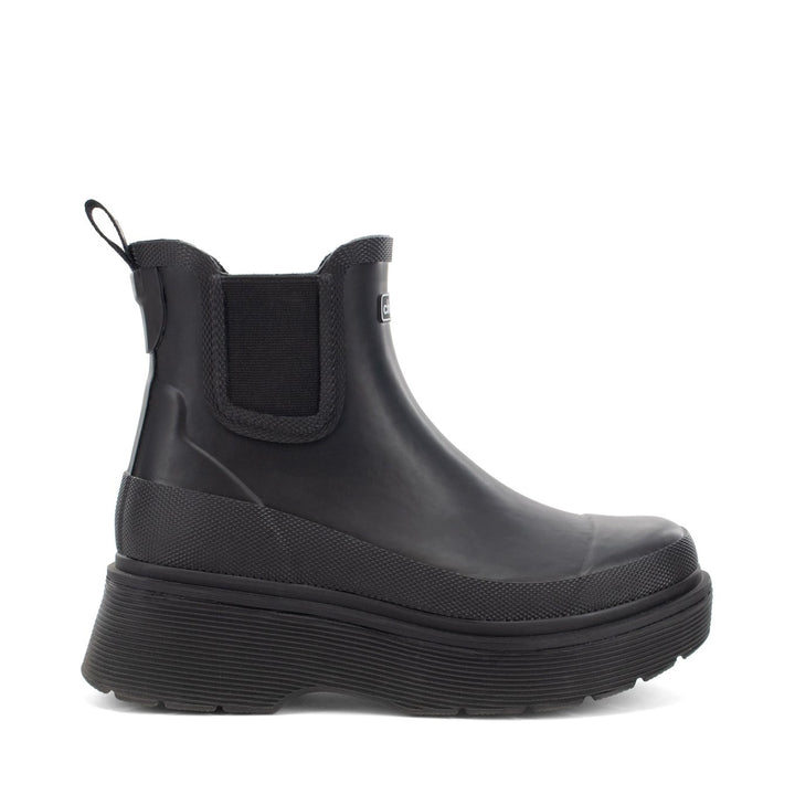 Upland Platform Chelsea Rain Boot - Black