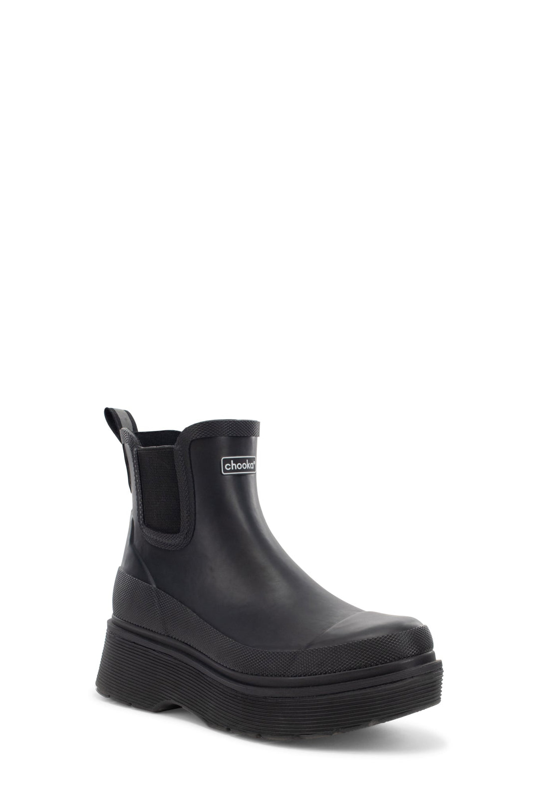 Upland Platform Chelsea Rain Boot - Black