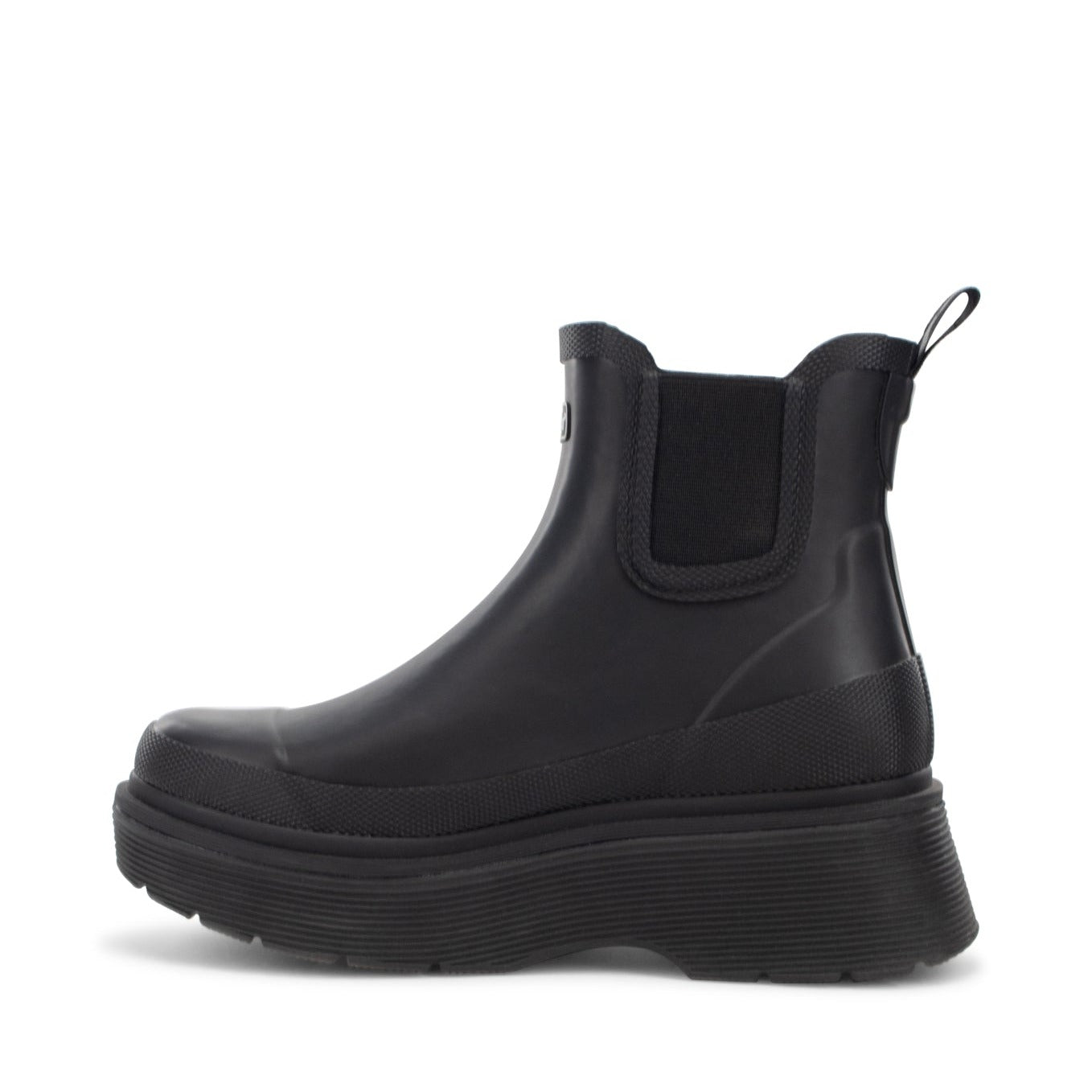 Upland Platform Chelsea Rain Boot - Black