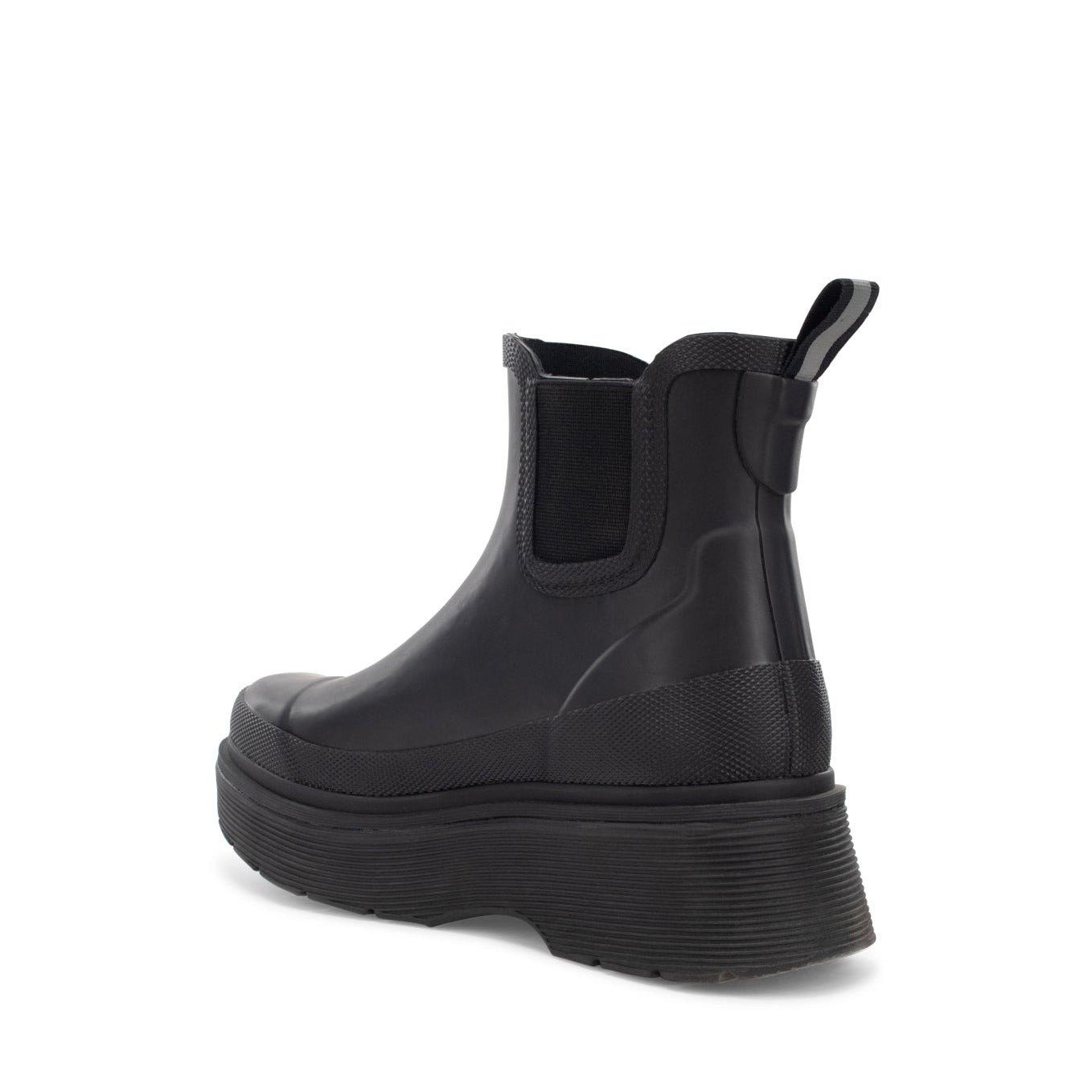 Upland Platform Chelsea Rain Boot - Black