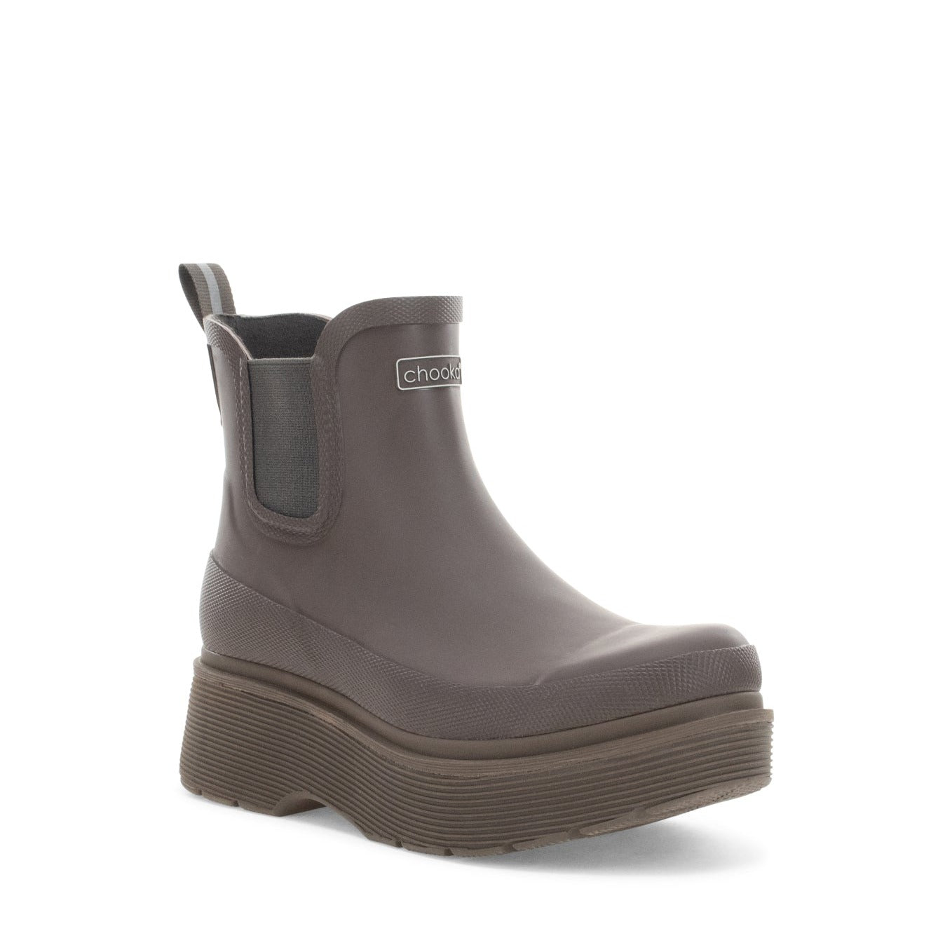 Upland Platform Chelsea Rain Boot - Brown