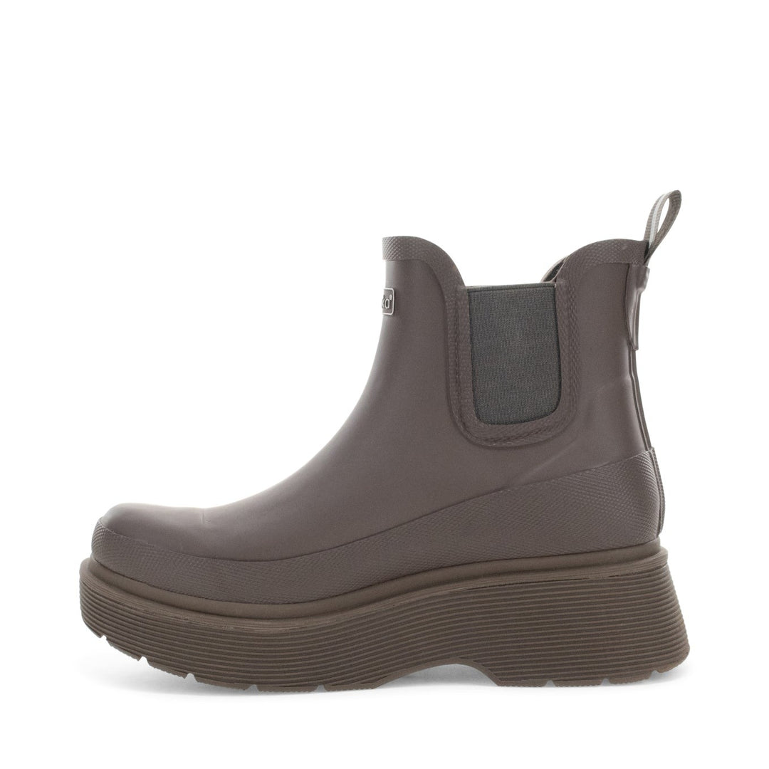 Upland Platform Chelsea Rain Boot - Brown