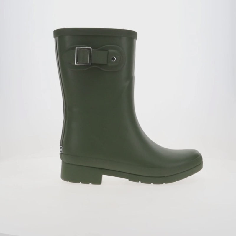 Women's Delridge Faux Fur Chelsea - Green - Rotating video of Product
