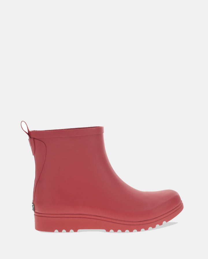 ATLAS ANKLE RAIN BOOT - CRIMSON
