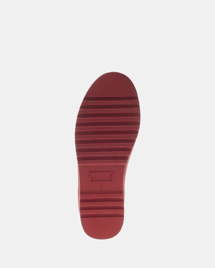 ATLAS ANKLE RAIN BOOT - CRIMSON
