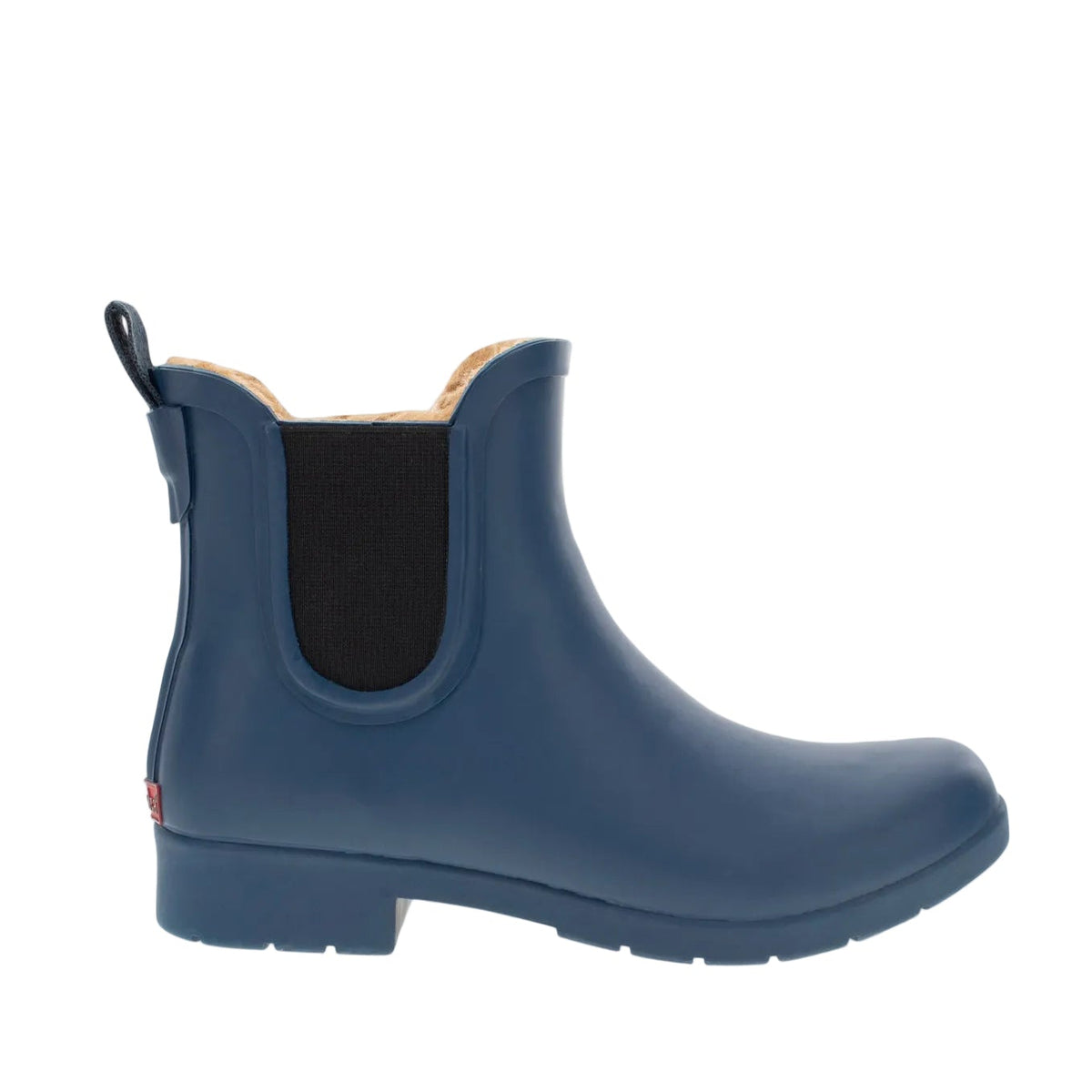 Delridge Faux Fur Chelsea Rain Boot - Navy