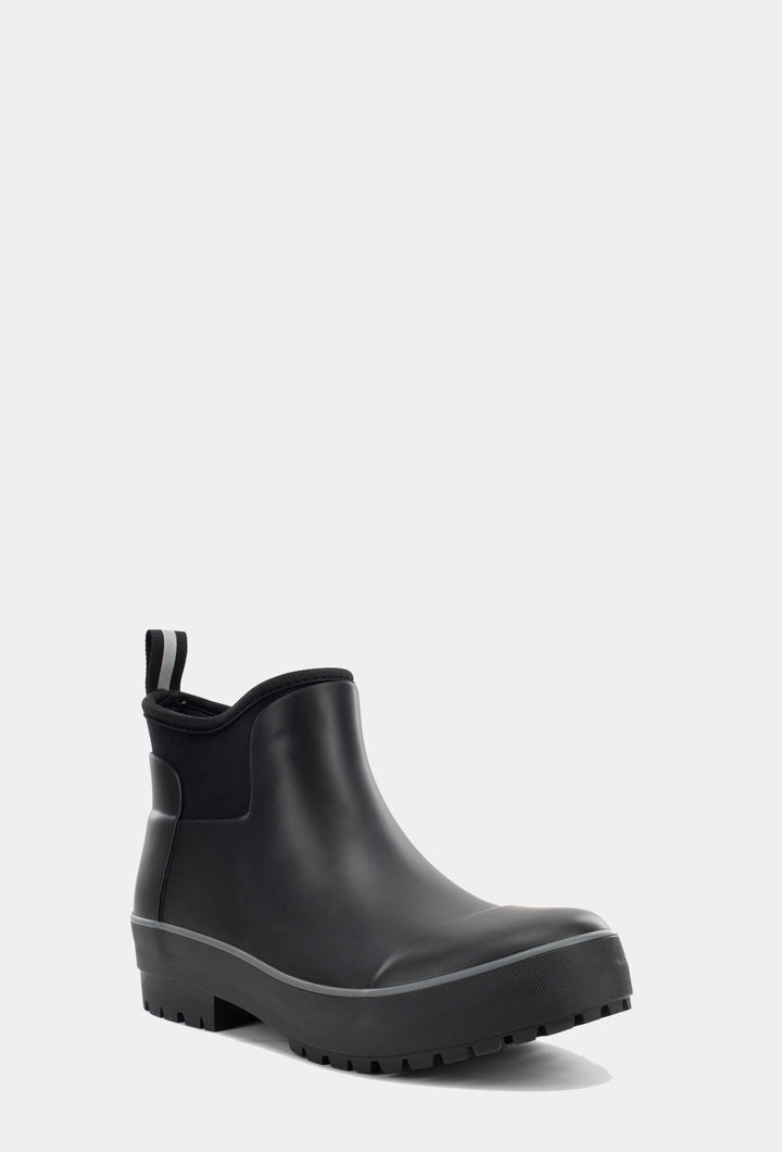 EVERYDAY NEOPRENE ANKLE RAIN BOOT - BLACK
