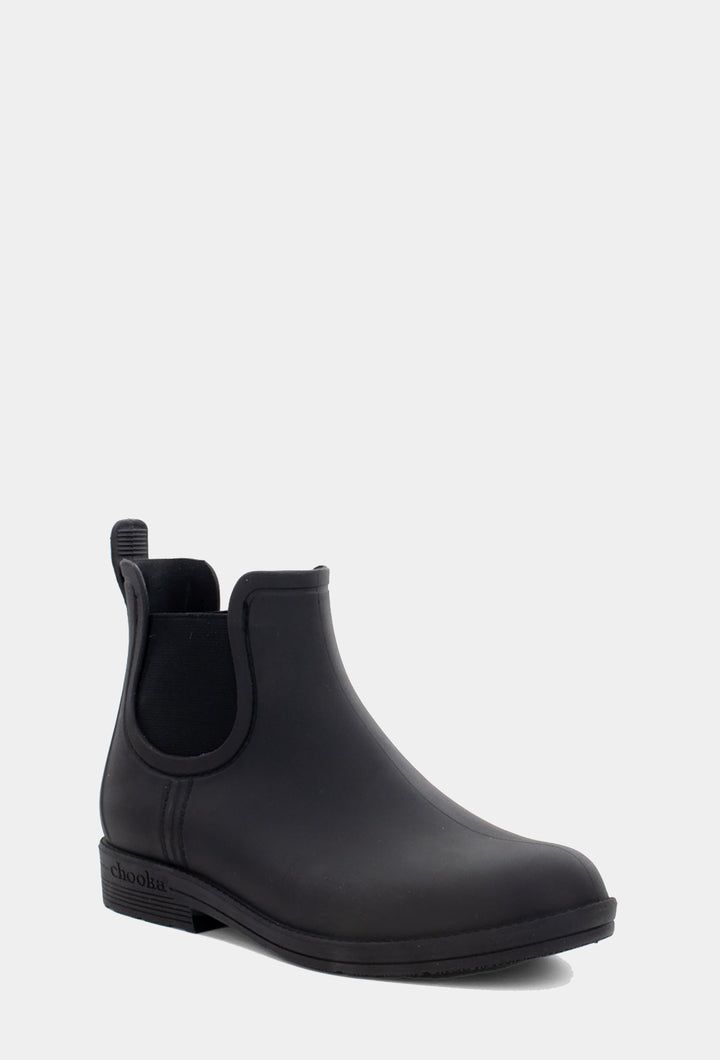 MODERN CHELSEA RAIN BOOT - BLACK