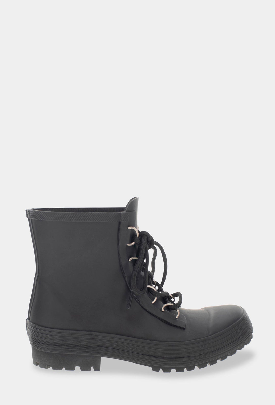 AVA LACE UP ANKLE RAIN BOOT - BLACK - Chooka