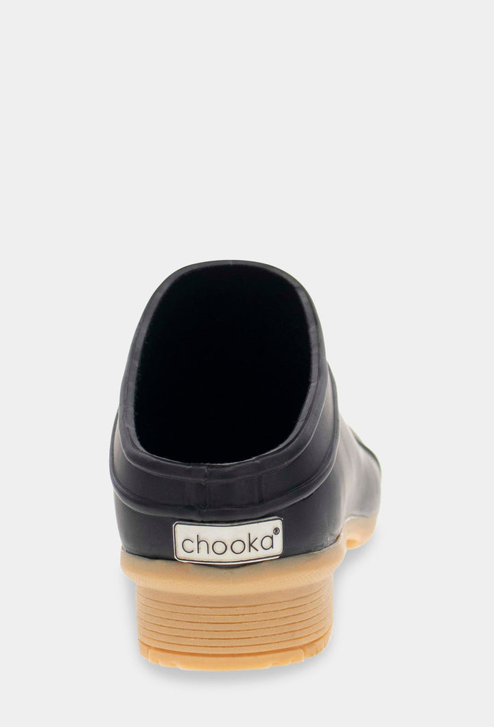 CLASSIC MATTE HEEL CLOG - BLACK - Chooka