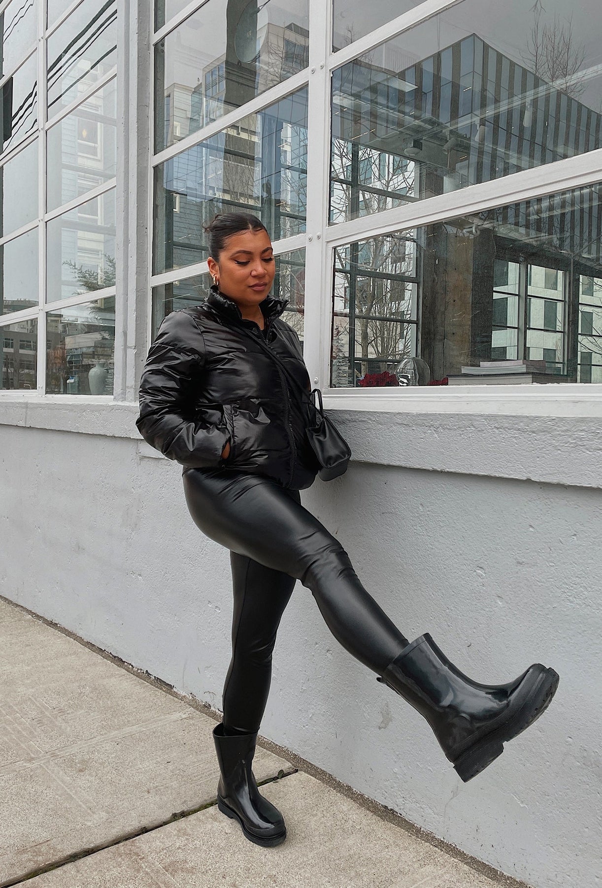 Chooka Mid Rain Boots Damascus Mid Black
