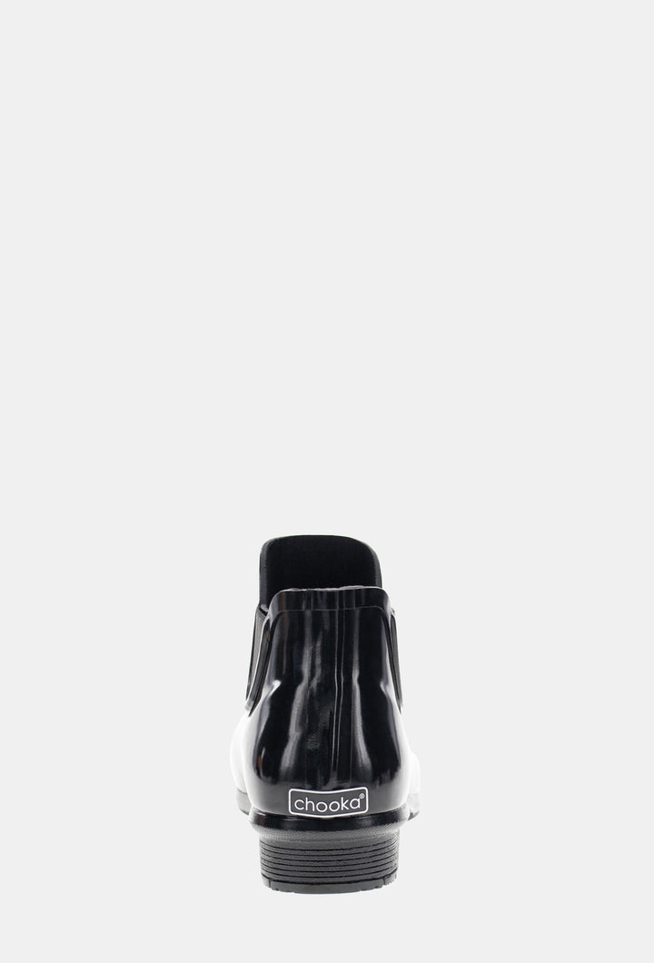 GLOSS CHELSEA RAIN BOOT - BLACK - Chooka